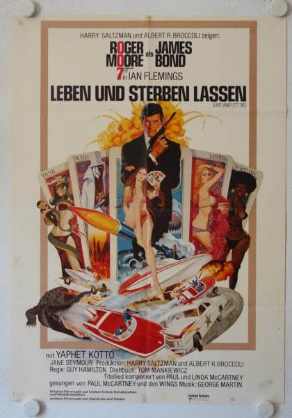 James Bond 007 - Leben und Sterben lassen originales deutsches Filmplakat